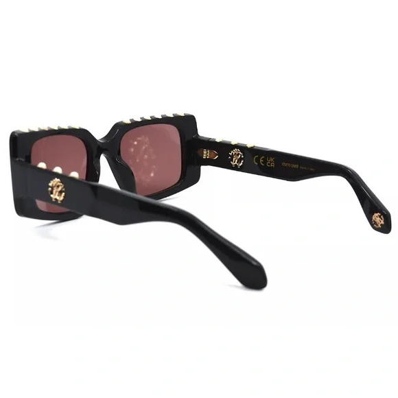 Roberto Cavalli Black Sunglasses with Pink Lenses - Picture 5 of 5